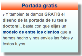 Diseño de portada gratis con sus tesis doctorales